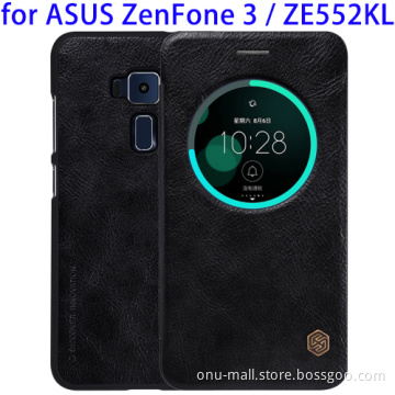 Business Style Leather Case for ASUS ZenFone 3 Case with Sleep / Wake-up Function